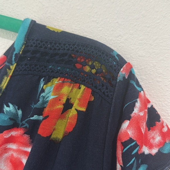 Floral Tiered Faux Wrap Knit Maxi Dress - Picture 6 of 8